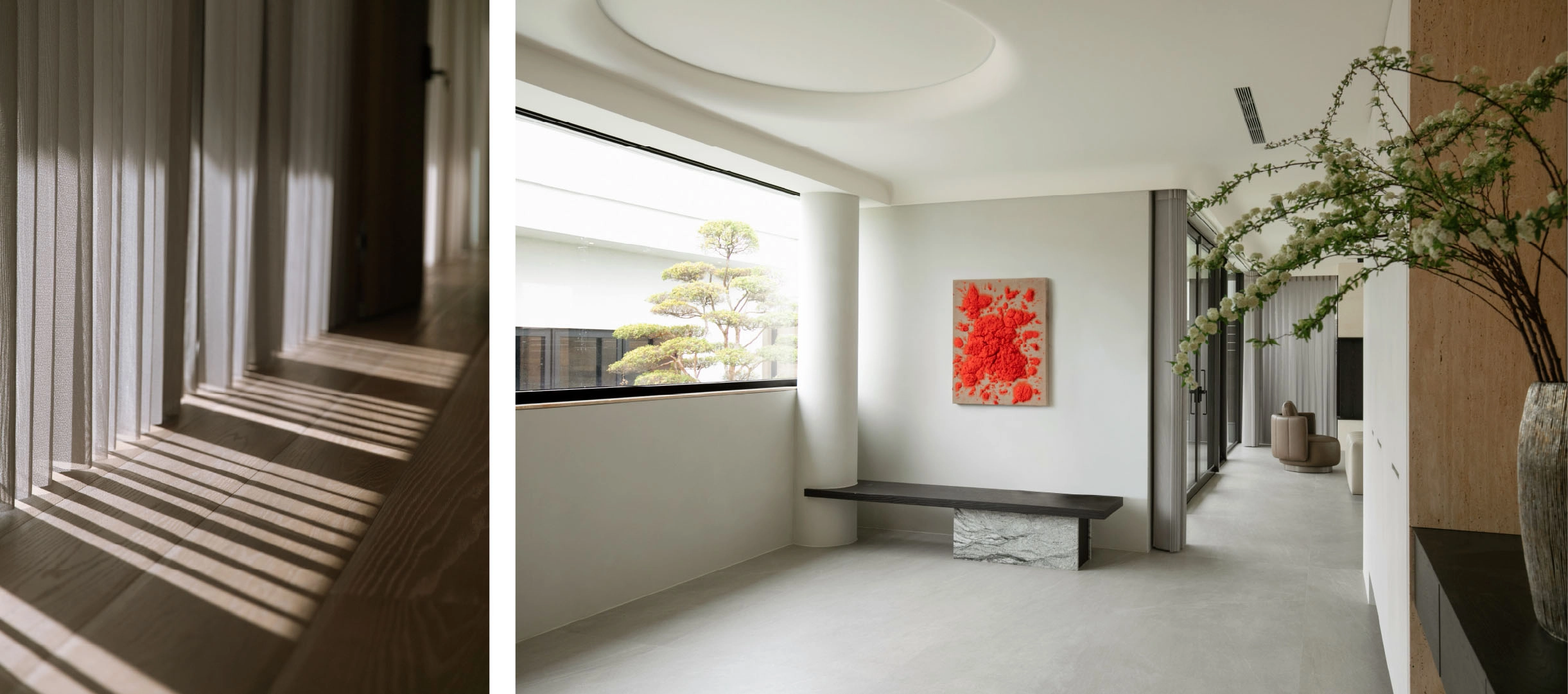 玄關樣貌及光線變化