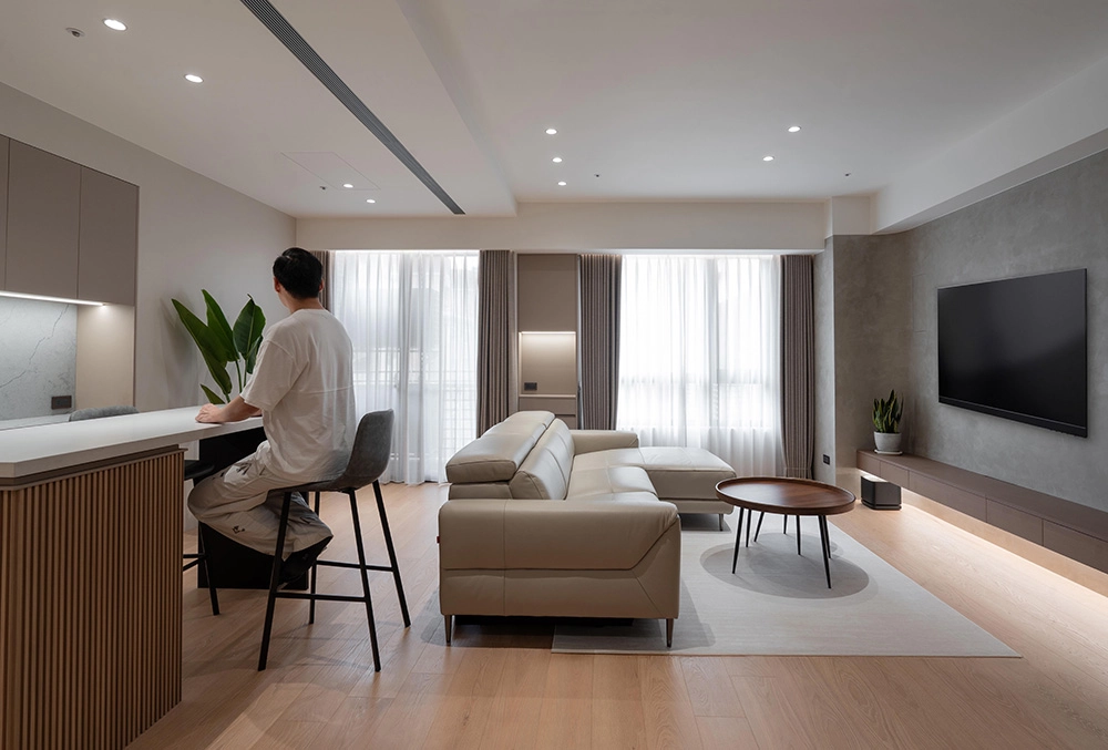 現代極簡室內設計客廳